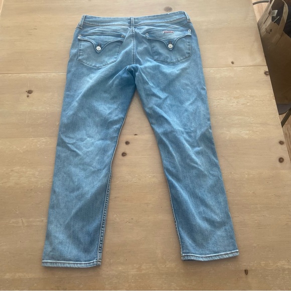 Hudson Collin Skinny Jeans Women’s Size 31 Denim Back Pocket Closure Buttons - Picture 2 of 10